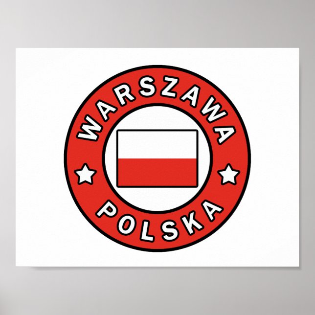 Warszawa Polska Poster (Front)