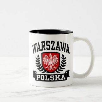 Warszawa Polska Two-Tone Coffee Mug