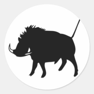 Wart Hog Classic Round Sticker
