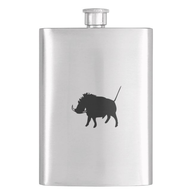 Wart Hog  Hip Flask (Front)