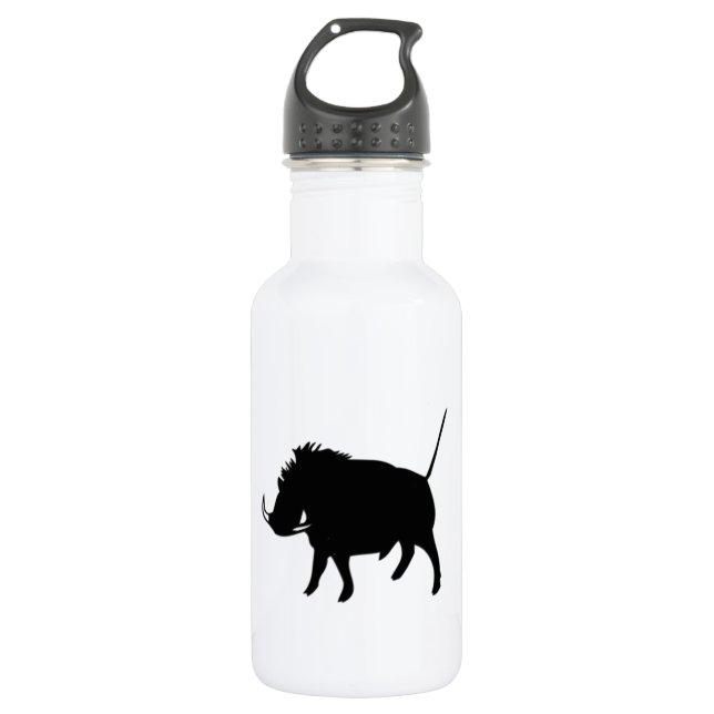 Wart Hog Silver 532 Ml Water Bottle (Front)