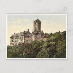 Wartburg, from the east, Thuringia, Germany rare P Postcard