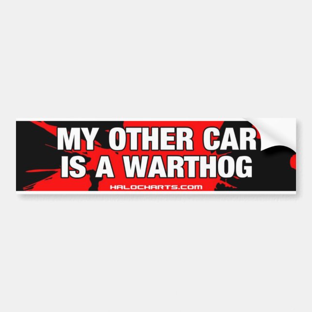 Warthog Bumper Sticker (Front)