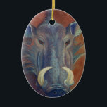 Warthog Ceramic Tree Decoration<br><div class="desc">warthog</div>