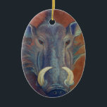 Warthog Ceramic Tree Decoration<br><div class="desc">warthog</div>