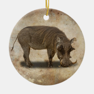 WARTHOG CERAMIC TREE DECORATION