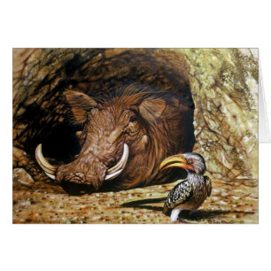 Warthog & Hornbill Card