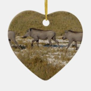 Warthog Parade Tom Wurl Ceramic Tree Decoration