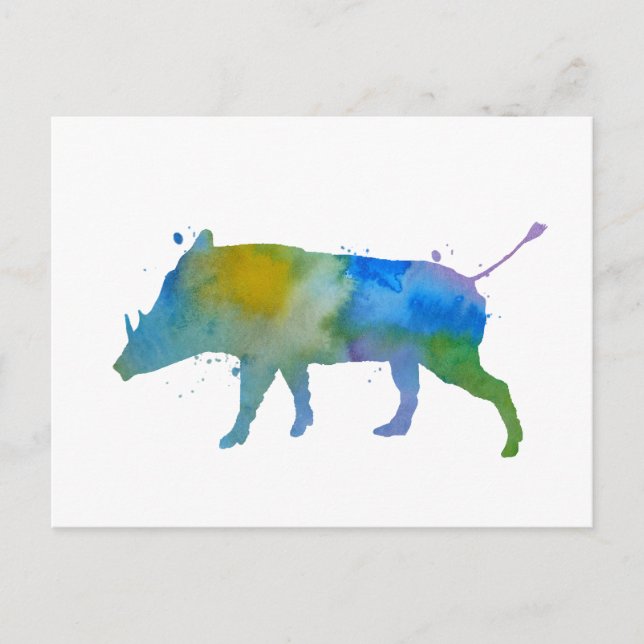 Warthog Postcard (Front)