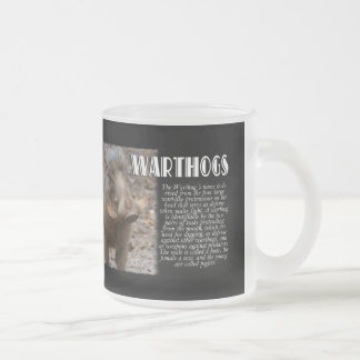 WARTHOGS with Description Frosted Glass Coffee Mug