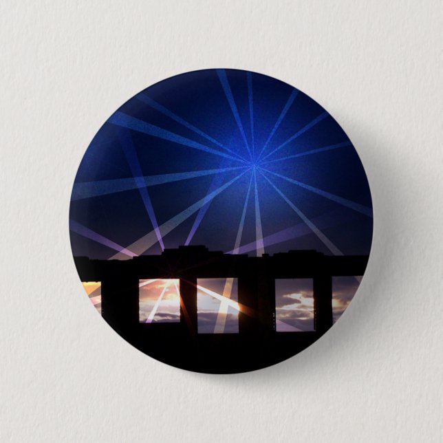 WARTIME GHOSTS WALES UK 6 CM ROUND BADGE (Front)