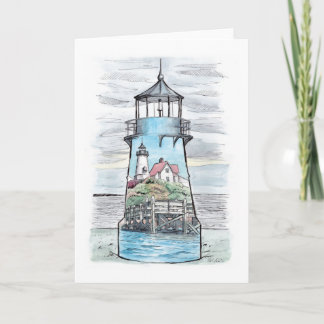 Warwick Lighthouse note card