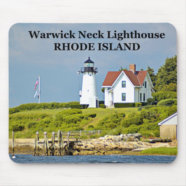 Warwick Neck Lighthouse, Rhode Island Mousepad (Front)
