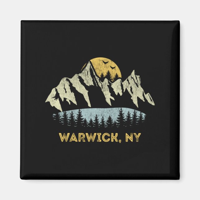 Warwick New York Mountain Sunset Sunrise Ny  Magnet (Front)