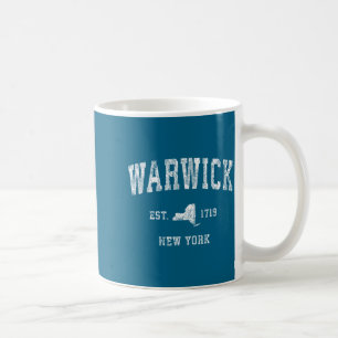Warwick New York Ny Vintage Athletic Srts Design _ Coffee Mug