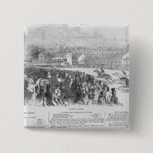 Warwick Races, from 'The Illustrated London 15 Cm Square Badge