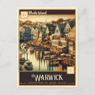 Warwick, Rhode Island Vintage Postcard