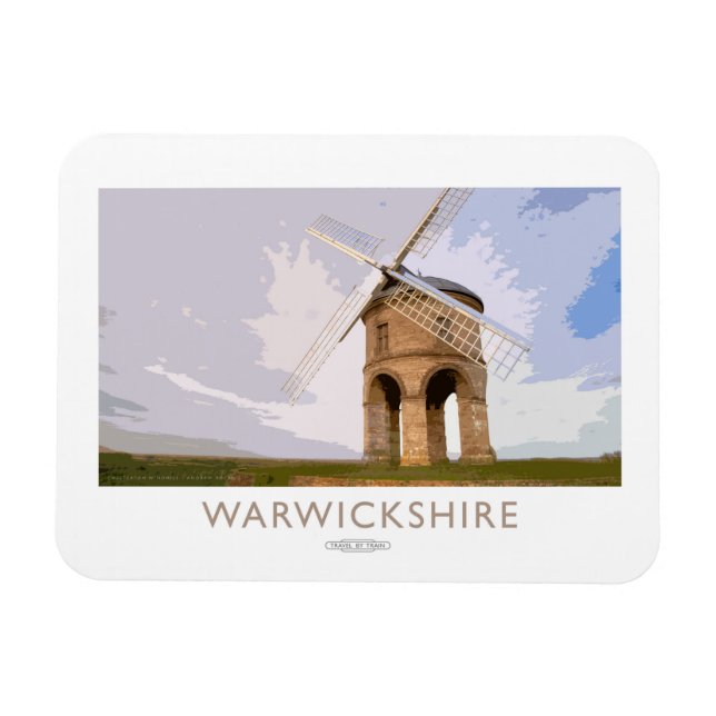 Warwickshire Railway Poster Magnet (Horizontal)