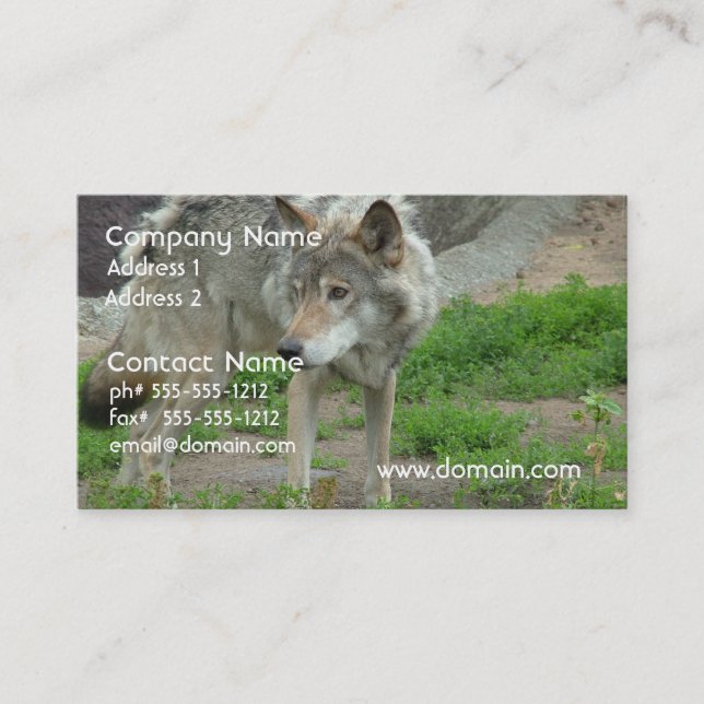 Wary Wolf Business Cards (Front)