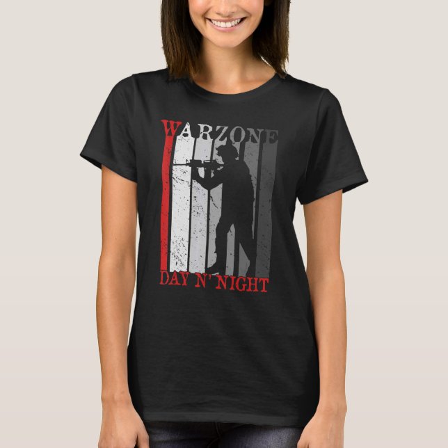 Warzone Merch Merchandise Day N' Night Gulag Vinta T-Shirt (Front)