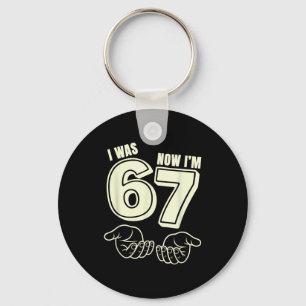 Was 6 7 7th birthday funny seven year old party key ring
