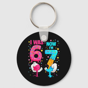 Was 6 7 Dripping Drip Ice Cream Birthday Boys Kids Key Ring