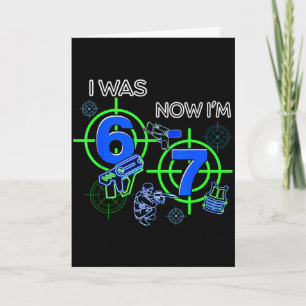 Was 6 7 funny 67 six seven meme laser tag birthday card