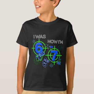 Was 6 7 funny 67 six seven meme laser tag birthday T-Shirt