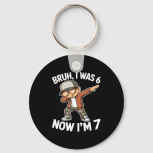 Was 6 7 year old 7th birthday 67 meme dabbing boys key ring