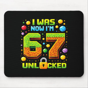 Was 6 seven year old 67 pixel gamer boys girls kid mouse mat