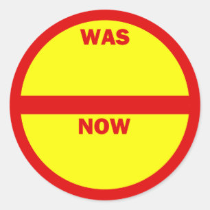 WAS - NOW Retail Sales Stickers