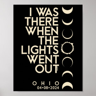 Was There In Ohio Total Solar Eclipse 2024  Poster