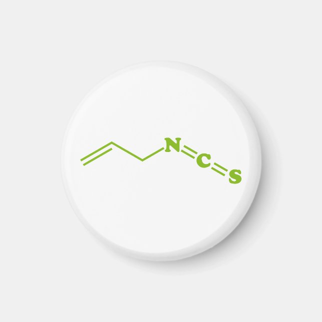 Wasabi Allyl Isothiocyanate Molecular Formula Magnet (Front)