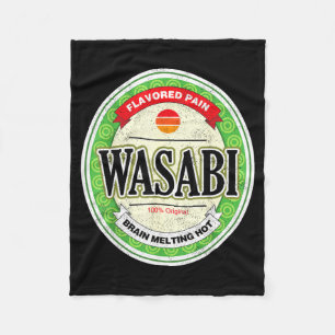 Wasabi Funny Japanese Sushi Condiment Halloween Fleece Blanket
