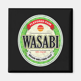 Wasabi Funny Japanese Sushi Condiment Halloween Magnet