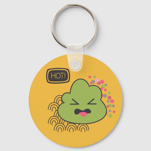 Wasabi Japanese Food Cute Key Ring (Front)
