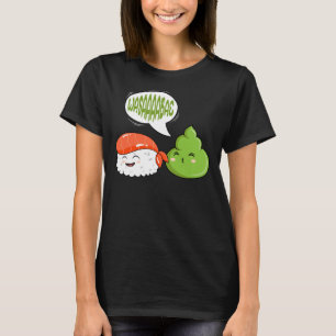 Wasabi Salmon Sushi Japanese Horseradish Paste Con T-Shirt