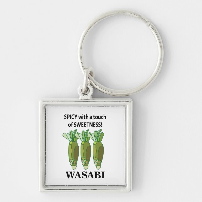Wasabi Spicy With A Touch Of Sweetness Wasabi  Key Ring (Front)