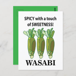Wasabi Spicy With A Touch Of Sweetness Wasabi Postcard