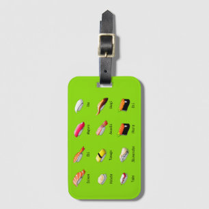 Wasabi sushi Japanese cute food Luggage Tag