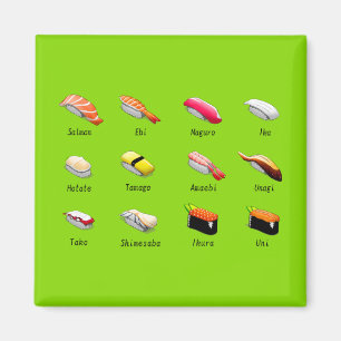 Wasabi sushi Japanese cute food Magnet