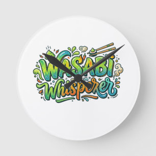 Wasabi Whisperer T-Shirt Round Clock