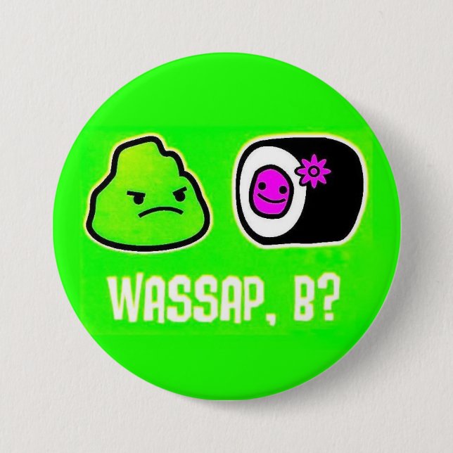 Wasap, B? 7.5 Cm Round Badge (Front)