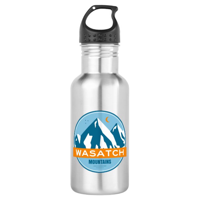 Wasatch Mountains Utah 532 Ml Water Bottle (Front)