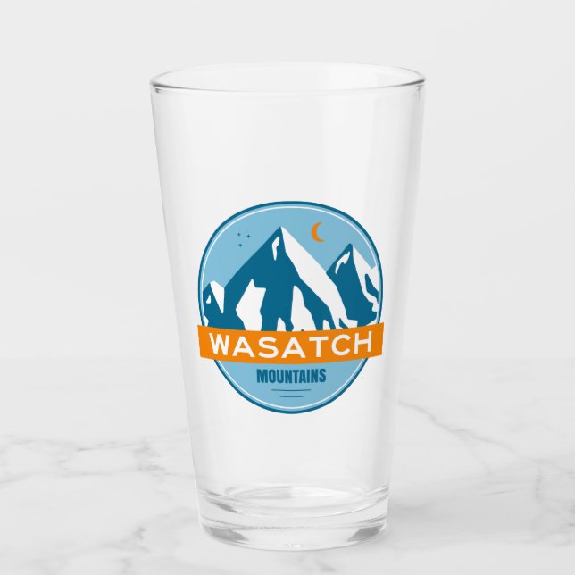 Wasatch Mountains Utah Glass (Front)