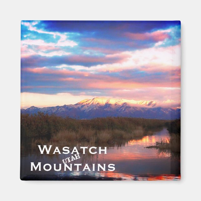 Wasatch Mountains, Utah Landscape Magnet (Front)