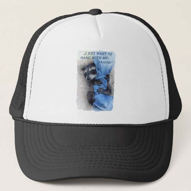 Waschbär - Abhängen Trucker Hat (Front)