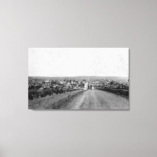 Wasco, Oregon Birds Eye View Photograph Canvas Print