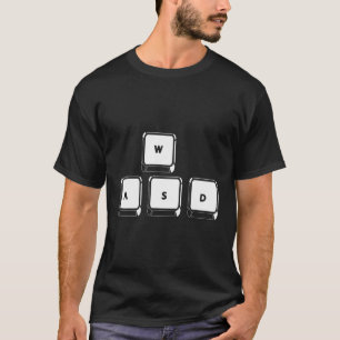 Wasd Keys Pc Gaming Cute Online Gaming Funny Gift T-Shirt