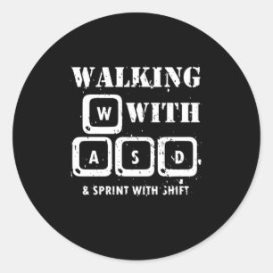 WASD - Minimalist PC Gamer Keyboard Sticker